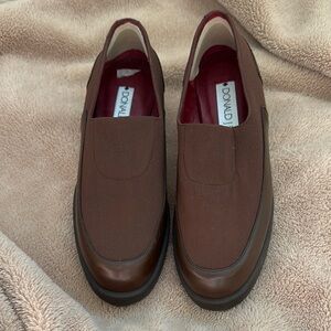 Donald J. Pliner women  Chocolate Brown Slip-Ons